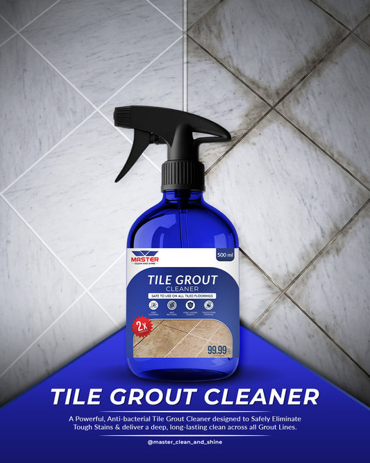 Master Tile Grout Cleaner Spray - With FREE Gloves & Brush | 500ml